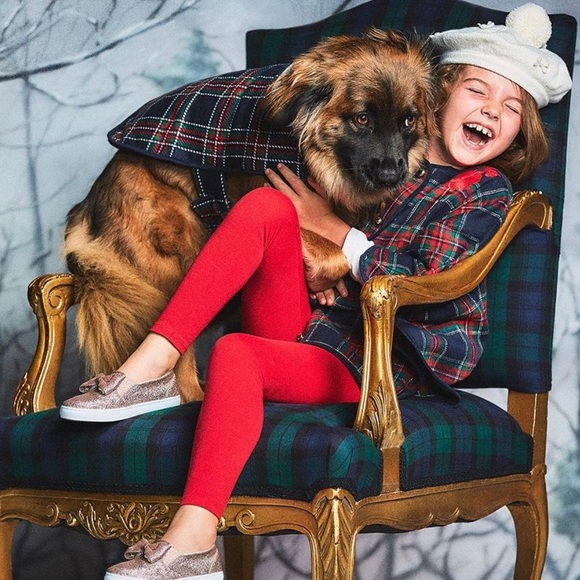 Janie and Jack NWOT girls Plaid Wool-Blend Cape - Picture 1 of 8